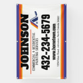 Schilderdiensten commercieel en residentieel spandoek (Verticaal)