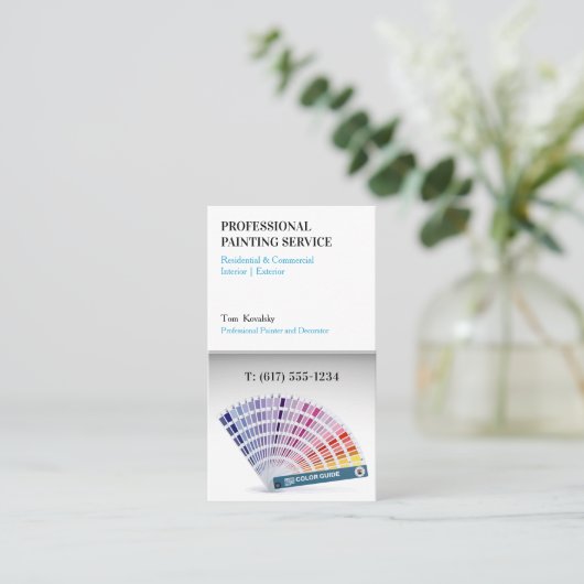 Schilderdiensten | Decorator Visitekaartje (Staand voorkant)