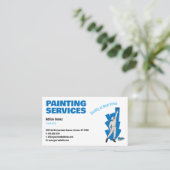 Schilderdiensten | Schilder op het werk Visitekaar Visitekaartje (Staand voorkant)