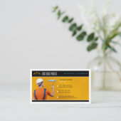 Schilderdiensten | Schilder op het werk Visitekaar Visitekaartje (Staand voorkant)