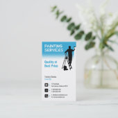 Schilderdiensten | Schilder op het werk Visitekaartje (Staand voorkant)
