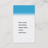 Schilderdiensten | Schilder op het werk Visitekaartje (Achterkant)