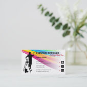 Schilderdiensten | Schilder op het werk Visitekaartje (Staand voorkant)