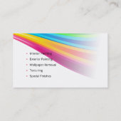 Schilderdiensten | Schilder op het werk Visitekaartje (Achterkant)