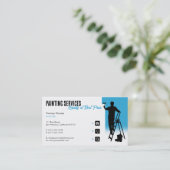 Schilderdiensten | Schilder op het werk Visitekaartje (Staand voorkant)