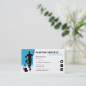 Schilderdiensten | Schilder op het werk Visitekaartje (Staand voorkant)