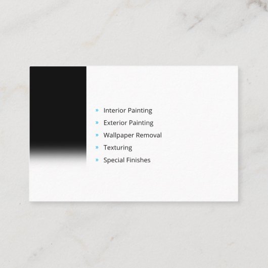 Schilderdiensten | Schilder op het werkK Visitekaartje (Achterkant)