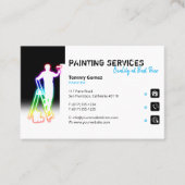 Schilderdiensten | Schilder op het werkK Visitekaartje (Voorkant)