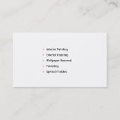 Schilderdiensten | Schilders Visitekaartje (Achterkant)