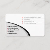 Schilderdiensten | Verfrollen Visitekaartje (Achterkant)