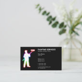 Schilderdiensten | Zwarte schilders Visitekaartje (Staand voorkant)