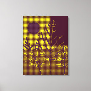 Schilderdoek met kleurrijke Disco-lampjes Canvas Afdruk