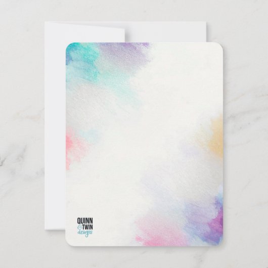 schilderdoek notitiekaartje (Achterkant)