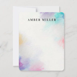 schilderdoek notitiekaartje