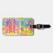 [Schilderdoek] Regenboog Tie-Dye Bagage Label (Voorkant horizontaal)