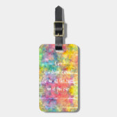 [Schilderdoek] RegenboogStropdas-kleurstof Bagagel Bagagelabel (Voorkant verticaal)