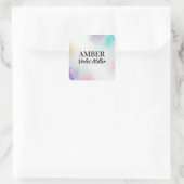 Schilderdoek Vierkante Sticker (Tas)