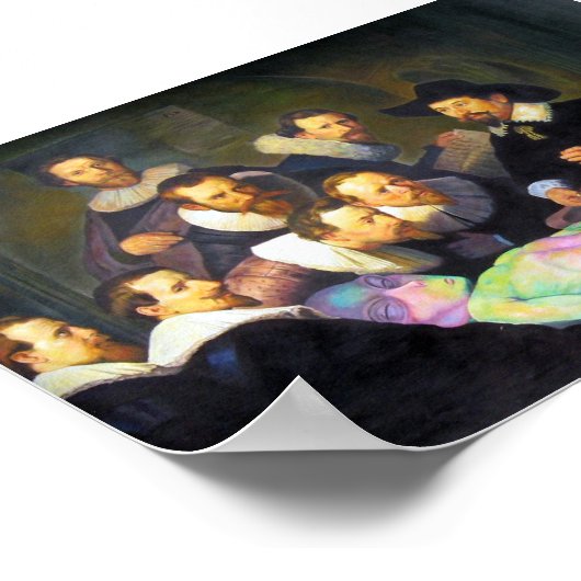 Schilderen Anatomie Lessen met Alien Horizontaal Poster (Hoek)