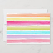 Schilderen Art Party verjaardagsuitnodiging Rainbo Kaart (Achterkant)