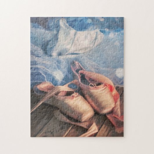 Schilderen balletschoenen en jersey legpuzzel (Verticaal)