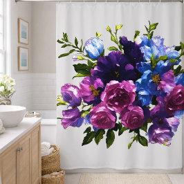 Schilderen bloemenspray elke kleur achtergrond  douchegordijn