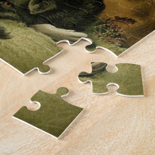  schilderen: Collie Dogs Legpuzzel (Zijkant)