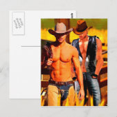 Schilderen: Cowboy Corral Briefkaart (Voorkant / Achterkant)