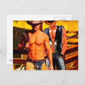 Schilderen:  Cowboy Corral Briefkaart (Voorkant / Achterkant)