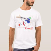 Schilderen - Creëer! T-shirt (Voorkant)