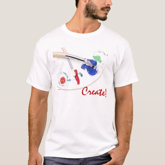 Schilderen - Creëer! T-shirt (Voorkant)