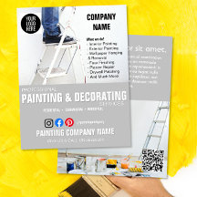 SCHILDEREN & DECORATIE diensten bedrijfsflyer