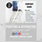 SCHILDEREN & DECORATIE diensten bedrijfsflyer Flyer (Voorkant)