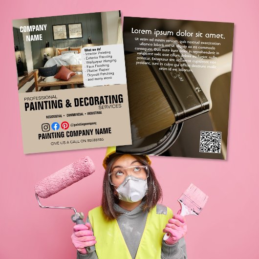 SCHILDEREN & DECOREREN interieurontwerper Flyer