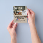 SCHILDEREN & DECOREREN interieurontwerper Flyer (Hand)