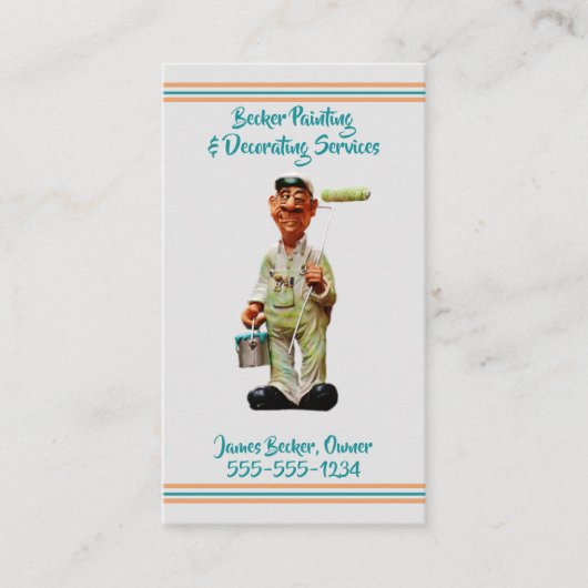 Schilderen - Decoreren - Schilder Visitekaartje (Voorkant)