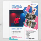 Schilderen & Decoreren Service Flyer Sjabloon (Voorkant / Achterkant)
