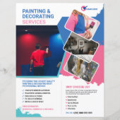 Schilderen & Decoreren Service Flyer Sjabloon (Voorkant)