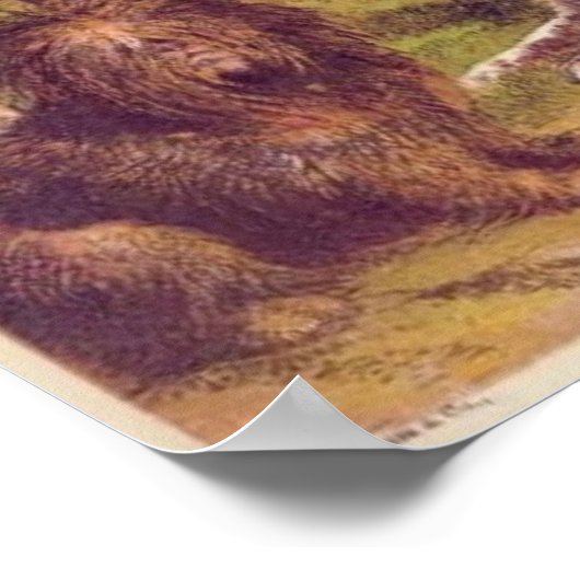 schilderen Dog Group Canvas afdrukken Poster (Hoek)