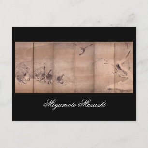 Schilderen door Miyamoto Musashi, c. jaren 1600 Briefkaart