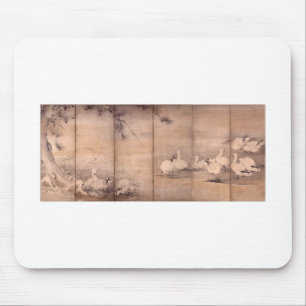 Schilderen door Miyamoto Musashi, c. jaren '1600 Muismat