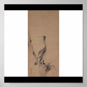 Schilderen door Miyamoto Musashi, c. jaren '1600 Poster