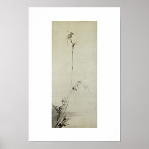 Schilderen door Miyamoto Musashi, c. jaren '1600 Poster