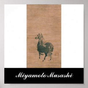 Schilderen door Miyamoto Musashi, c. jaren '1600 Poster