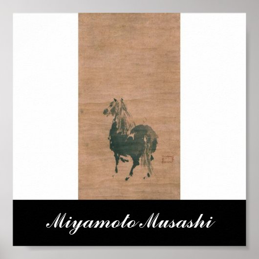 Schilderen door Miyamoto Musashi, c. jaren '1600 Poster (Voorkant)