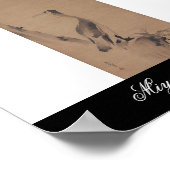 Schilderen door Miyamoto Musashi, c. jaren '1600 Poster (Hoek)