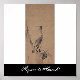 Schilderen door Miyamoto Musashi, c. jaren '1600 Poster