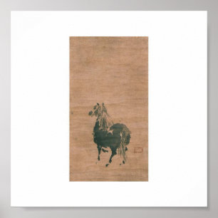 Schilderen door Miyamoto Musashi, c. jaren '1600 Poster