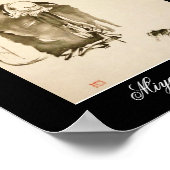 Schilderen door Miyamoto Musashi, c. jaren '1600 Poster (Hoek)