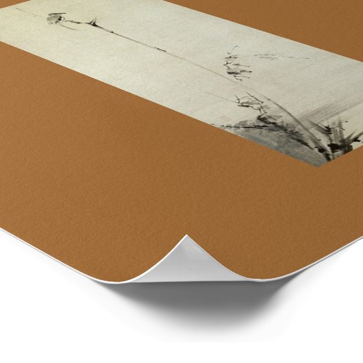 Schilderen door Miyamoto Musashi, c. jaren '1600 Poster (Hoek)