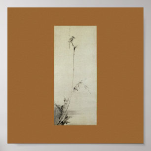 Schilderen door Miyamoto Musashi, c. jaren '1600 Poster